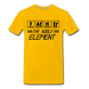 FATHER The Noble Element Periodic Elements Men's Premium T-Shirt - sun yellow