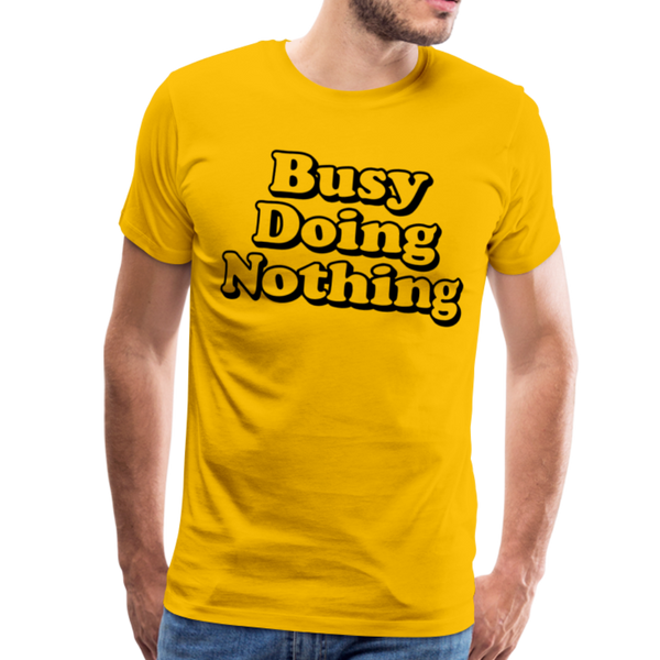 Busy Doing Nothing Men's Premium T-Shirt - sun yellow