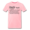 Dad Definition Men's Premium T-Shirt - pink
