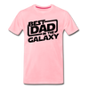 Best Dad in the Galaxy Men's Premium T-Shirt - pink