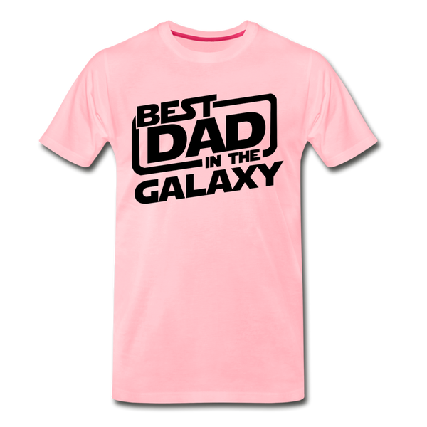 Best Dad in the Galaxy Men's Premium T-Shirt - pink
