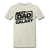 Best Dad in the Galaxy Men's Premium T-Shirt - heather oatmeal