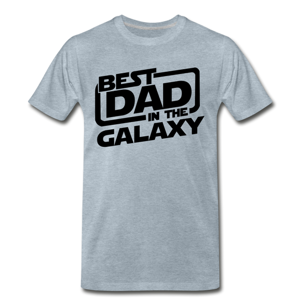 Best Dad in the Galaxy Men's Premium T-Shirt - heather ice blue