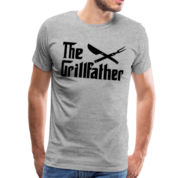 The Grillfather Men's Premium T-Shirt - heather gray