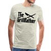 The Grillfather Men's Premium T-Shirt - heather oatmeal