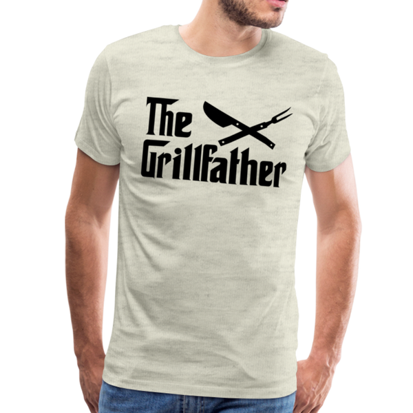 The Grillfather Men's Premium T-Shirt - heather oatmeal