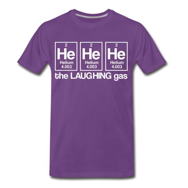 He He He The Laughing Gas Men's Premium T-Shirt - purple