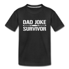 Dad Joke Survivor Kids' Premium T-Shirt - black
