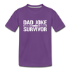 Dad Joke Survivor Kids' Premium T-Shirt - purple