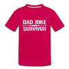 Dad Joke Survivor Kids' Premium T-Shirt - dark pink