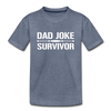Dad Joke Survivor Kids' Premium T-Shirt - heather blue