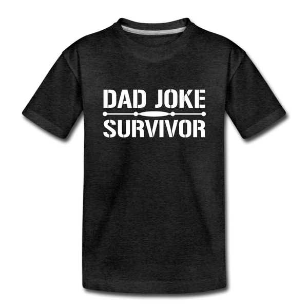Dad Joke Survivor Kids' Premium T-Shirt - charcoal gray