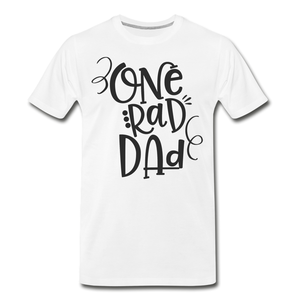 One Rad Dad Father's Day Men's Premium T-Shirt - white