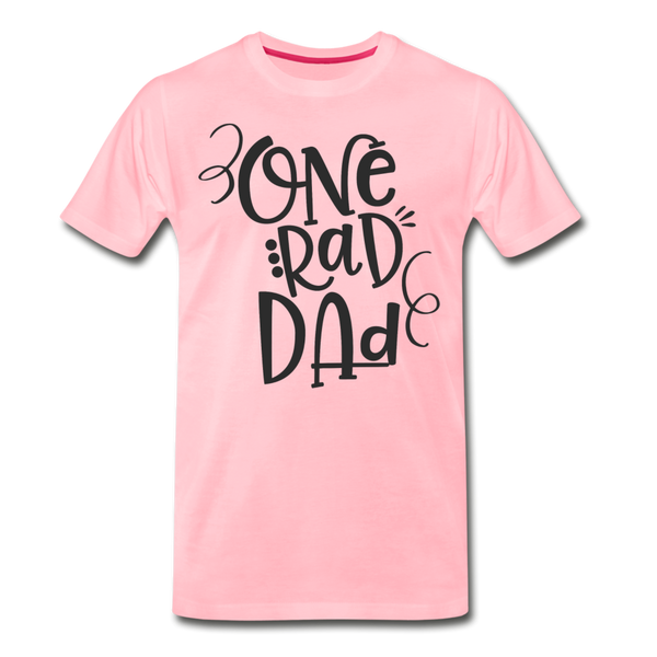 One Rad Dad Father's Day Men's Premium T-Shirt - pink