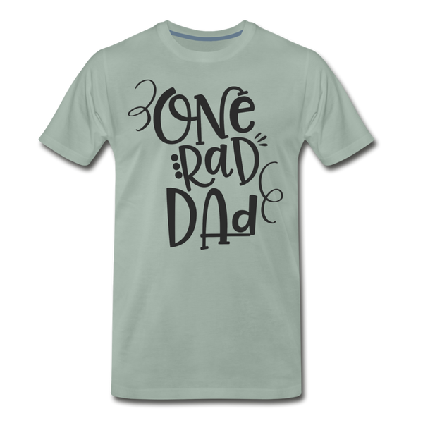 One Rad Dad Father's Day Men's Premium T-Shirt - steel green