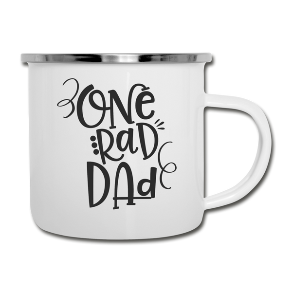 One Rad Dad Father's Day Camper Mug - white
