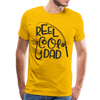 Reel Cool Dad Funny Fishing Premium T-Shirt - sun yellow