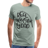 Reel Cool Dad Funny Fishing Premium T-Shirt - steel green