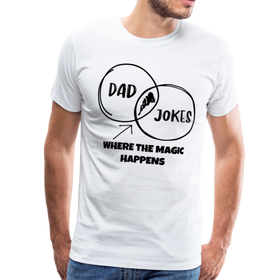 Funny Dad Jokes Venn Diagram Short-Sleeve T-Shirt