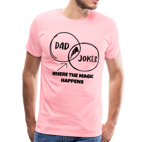 Funny Dad Jokes Venn Diagram Short-Sleeve T-Shirt