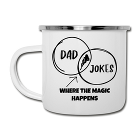 Funny Dad Jokes Venn Diagram Camper Mug