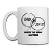 Funny Dad Jokes Venn Diagram Coffee/Tea Mug