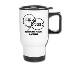 Funny Dad Jokes Venn Diagram Travel Mug