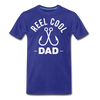 Reel Cool Dad Fishing Men's Premium T-Shirt - royal blue