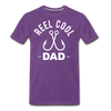 Reel Cool Dad Fishing Men's Premium T-Shirt - purple
