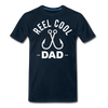 Reel Cool Dad Fishing Men's Premium T-Shirt - deep navy