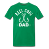 Reel Cool Dad Fishing Men's Premium T-Shirt - kelly green