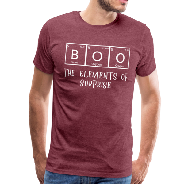 Boo The Element of Surprise Men's Premium T-Shirt - heather burgundy