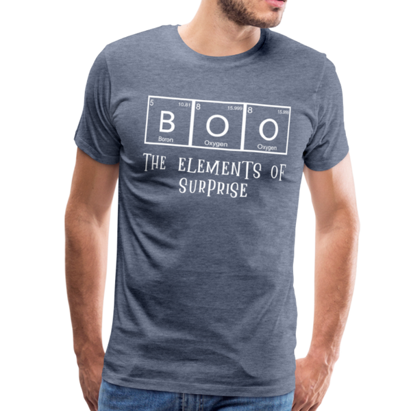 Boo The Element of Surprise Men's Premium T-Shirt - heather blue