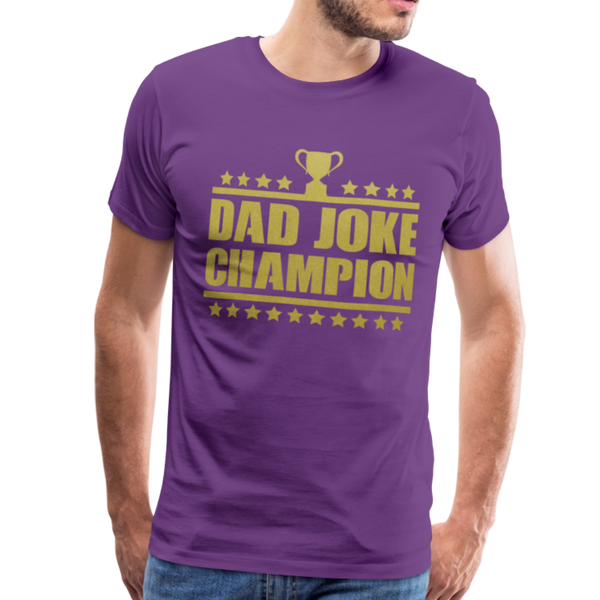 Dad Joke Champion Premium T-Shirt - purple