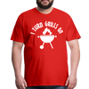 I Turn Grills On Funny BBQ Men's Premium T-Shirt - red