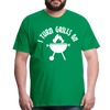 I Turn Grills On Funny BBQ Men's Premium T-Shirt