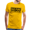 Bad Puns That's How Eye Roll Premium T-Shirt - sun yellow