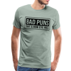 Bad Puns That's How Eye Roll Premium T-Shirt - steel green