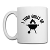 I Turn Grills On Funny BBQ Coffee/Tea Mug - white