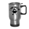 I Turn Grills On Funny BBQ Travel Mug - silver