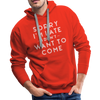 Sorry I'm Late I Didn't Want to Come Men’s Premium Hoodie - red