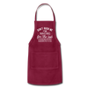 Funny Don't Rush Me I'm Waiting for the Last Minute Adjustable Apron - burgundy
