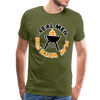 Real Men Play with Fire Funny BBQ Men's Premium T-Shirt - olive green