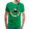Real Men Play with Fire Funny BBQ Men's Premium T-Shirt - kelly green