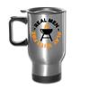 Real Men Play with Fire Funny BBQ Travel Mug