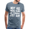 Not All Math Puns Are Terrible Just Sum Men's Premium T-Shirt