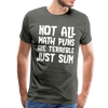 Not All Math Puns Are Terrible Just Sum Men's Premium T-Shirt