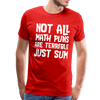 Not All Math Puns Are Terrible Just Sum Men's Premium T-Shirt