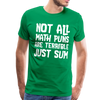 Not All Math Puns Are Terrible Just Sum Men's Premium T-Shirt - kelly green