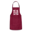 Not All Math Puns Are Terrible Just Sum Adjustable Apron - burgundy